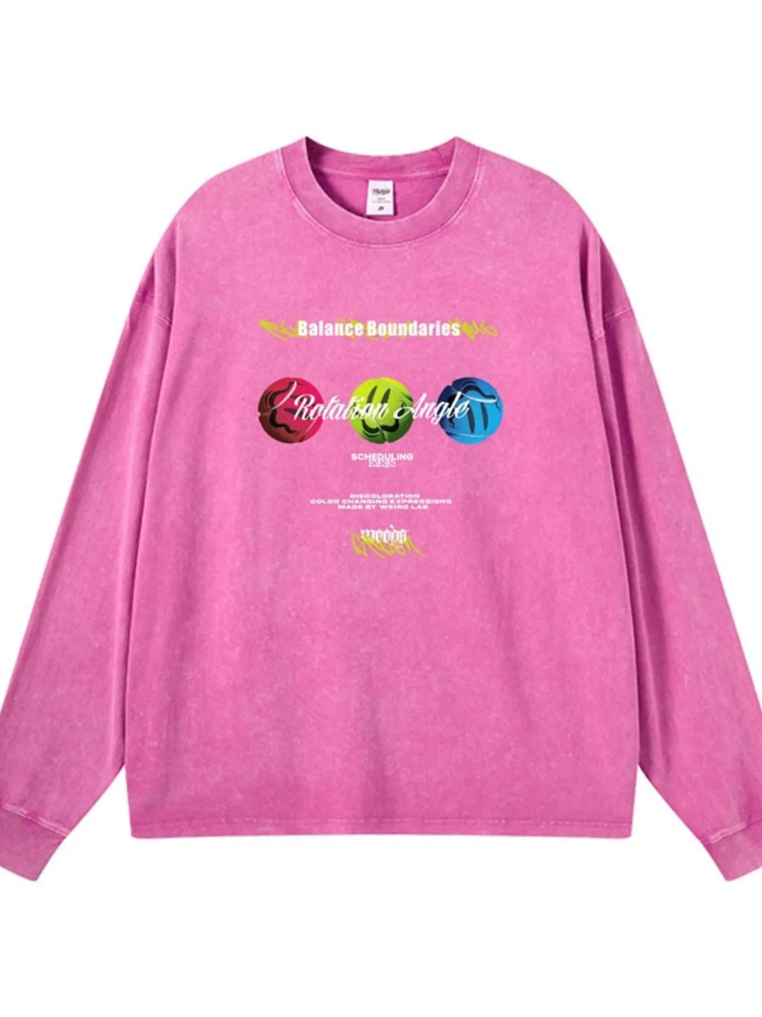 Men's Graphic Round Neck Long Sleeve T-Shirt