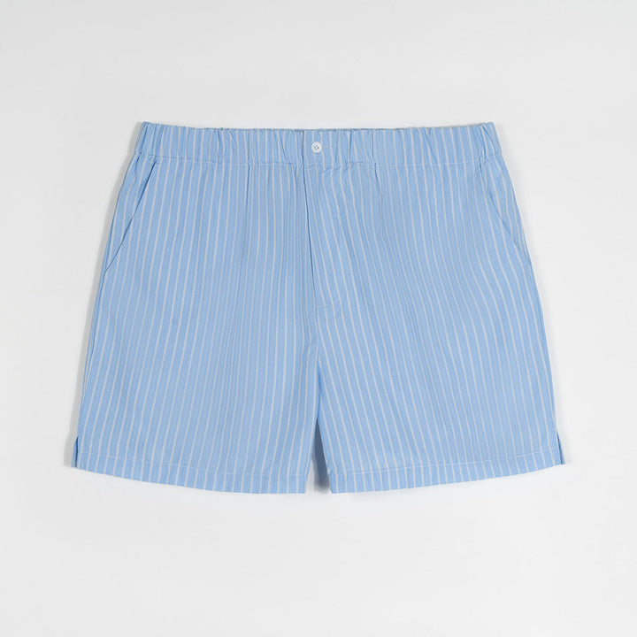 Mens Summer Lightweight Loose-fit Striped Ultra-short Shorts Minimalist Style