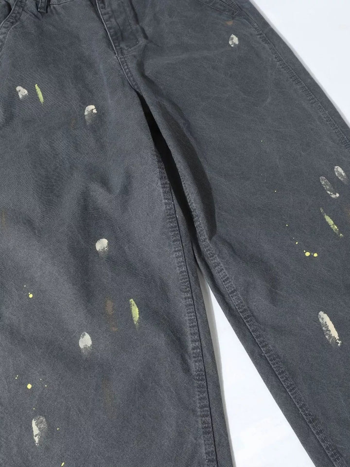 Men's Ink-Splash Loose Fit Pants