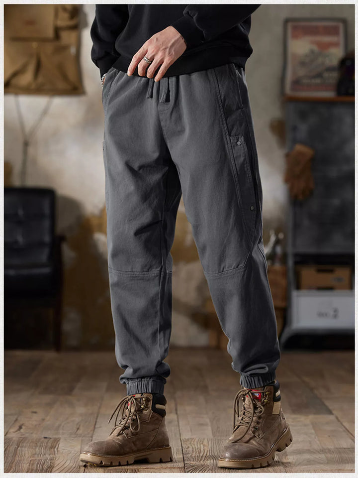 Men's Full Size Casual Drawstring Cargo Joggers Plus Size