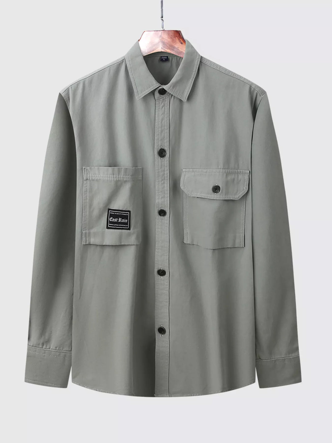 Men's Plus Size Casual Button Up Shirt