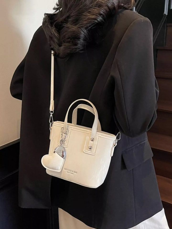 Heart Charm Crossbody Bag