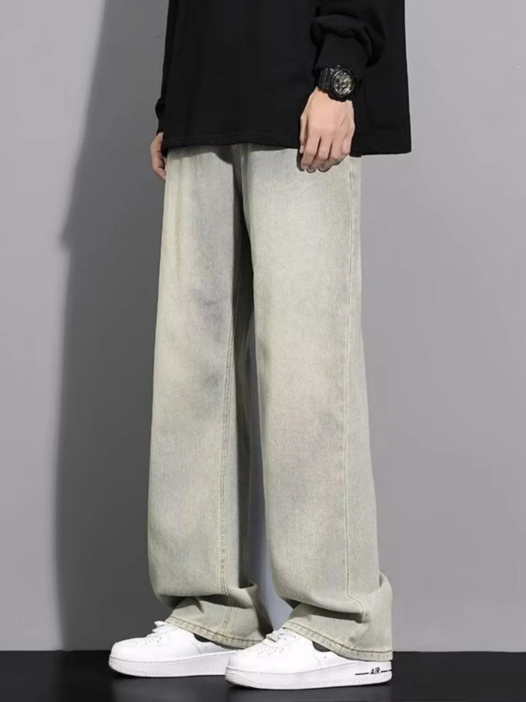 Men's Full Size Wide Leg Jeans Plus Size