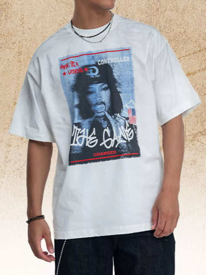 Men's Graphic Round Neck T-Shirt