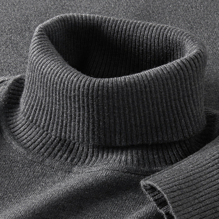 Mens Thermal Turtleneck Sweater For Layering Under Knitwear