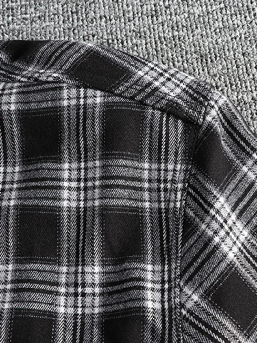 Men's Plus Size Plaid Button Down Shirt