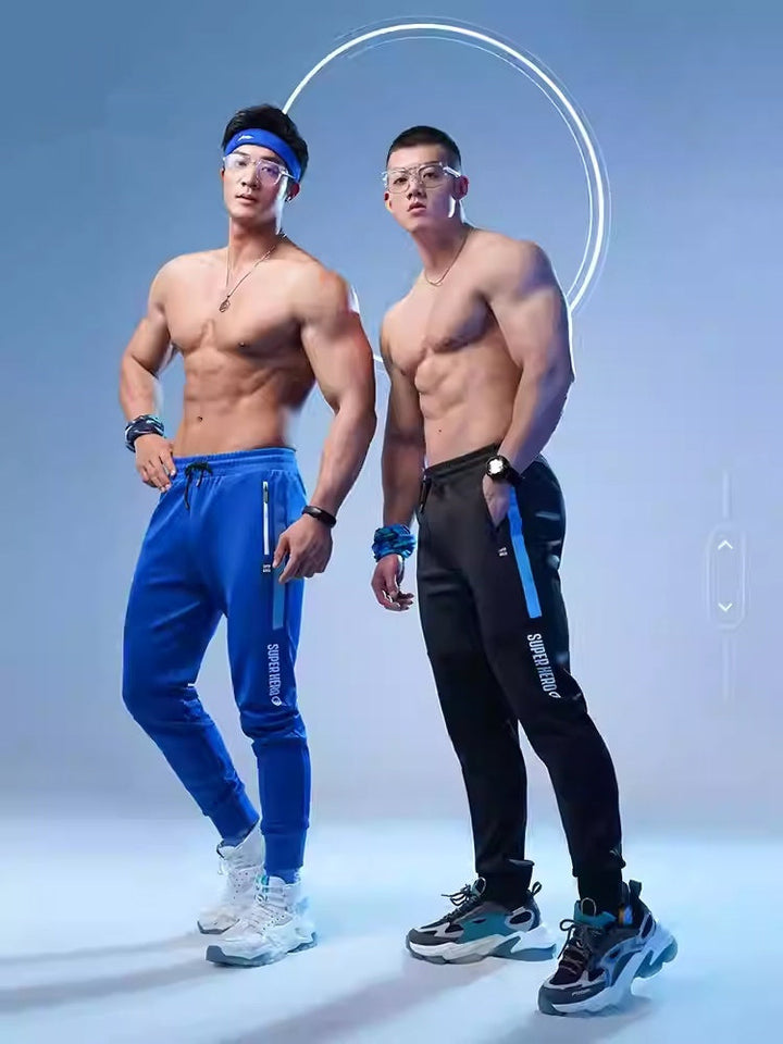 MoLiFang Trendy Brand Mens Fleece-lined, Thickened Sweatpants