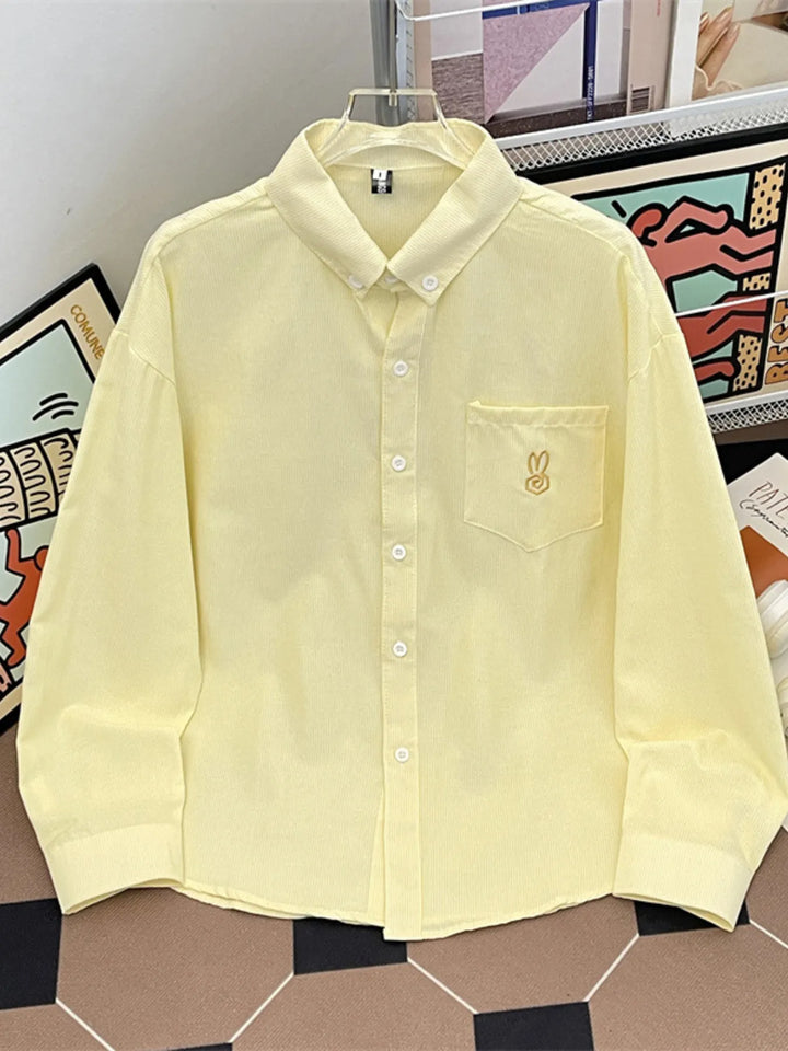 Men's Plus Size Button Up Long Sleeve Shirt