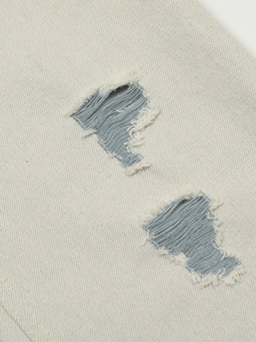 Men's Distressed Wash Straight Leg Jeans
