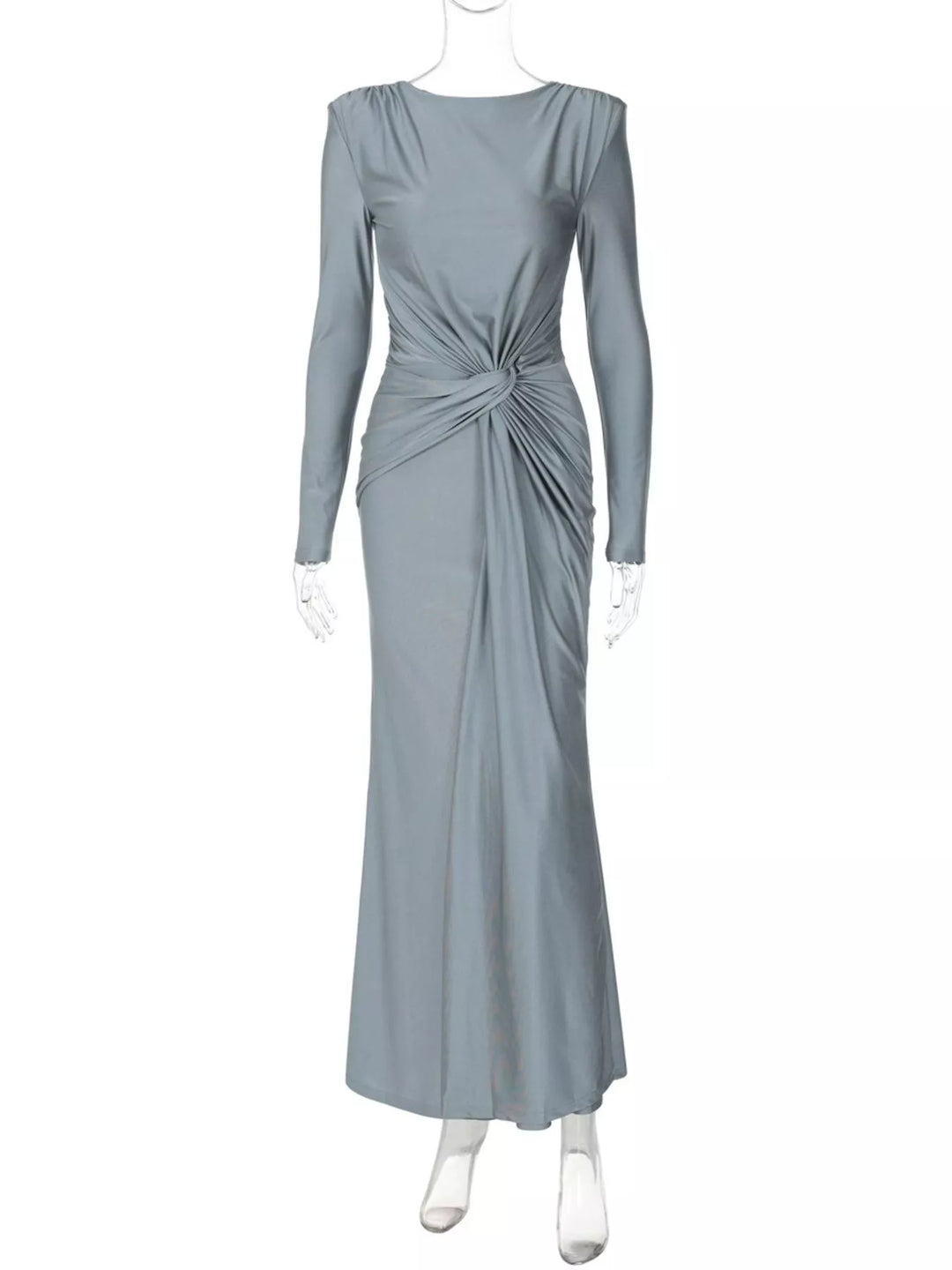 Twisted Long Sleeve Maxi Dress