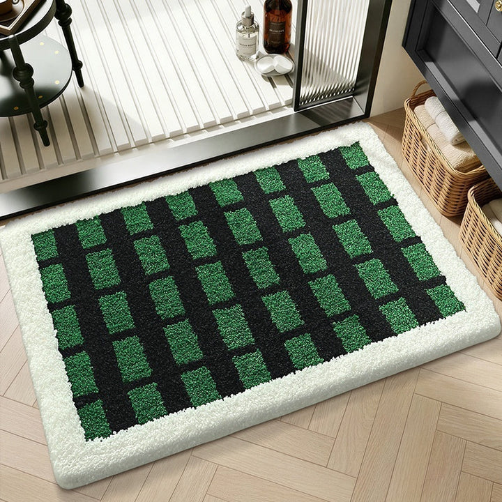 Water-absorbent Non-slip Geometric Lattice Floor Mat