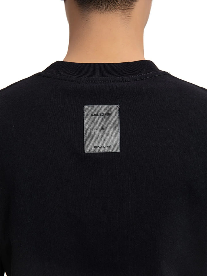 Men's Gaming Tic Tac Toe Graphic Round Neck T-Shirt
