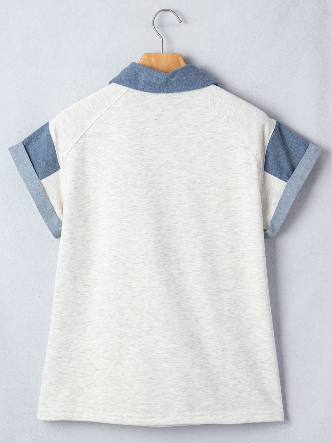 Contrast Trim Button Detail Top