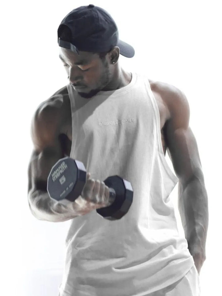 Men's Plus Size Round Neck Tank