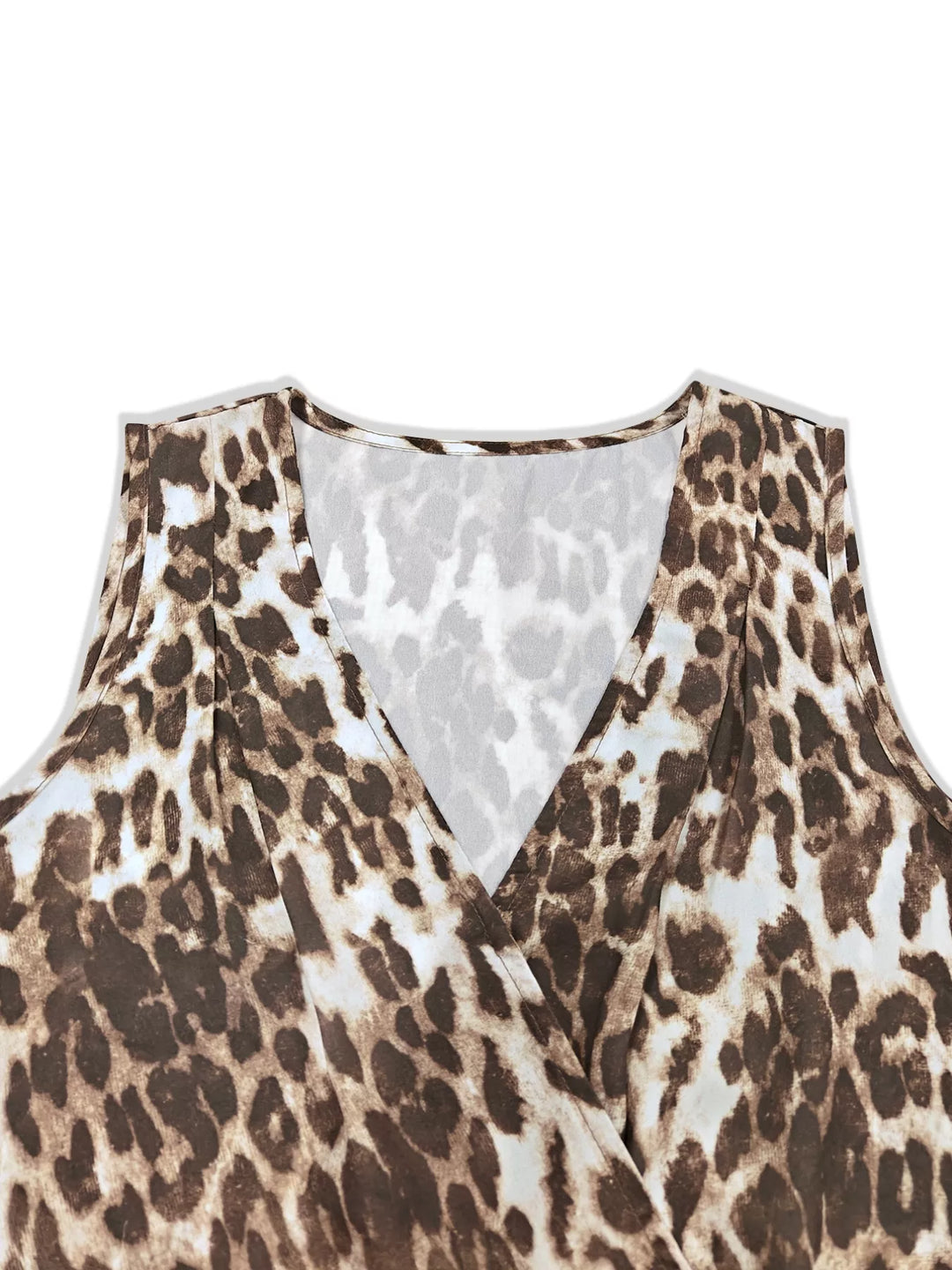 Leopard Sleeveless Top and Skort Set