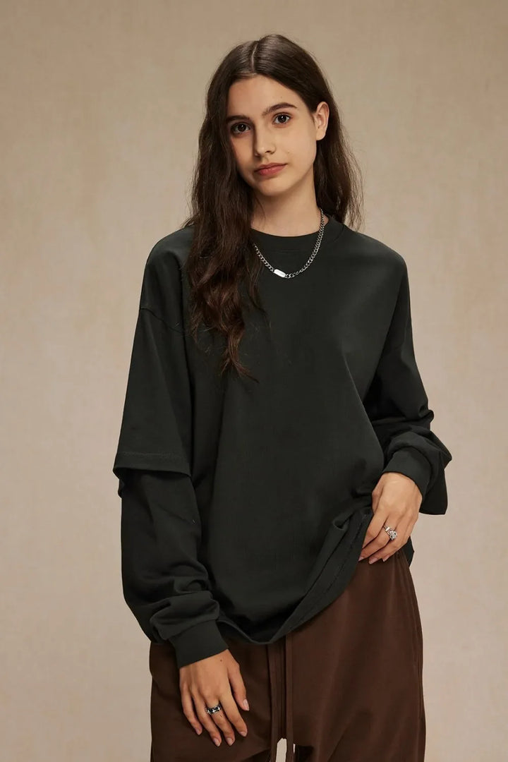 Men's Round Neck Long Sleeve T-Shirt