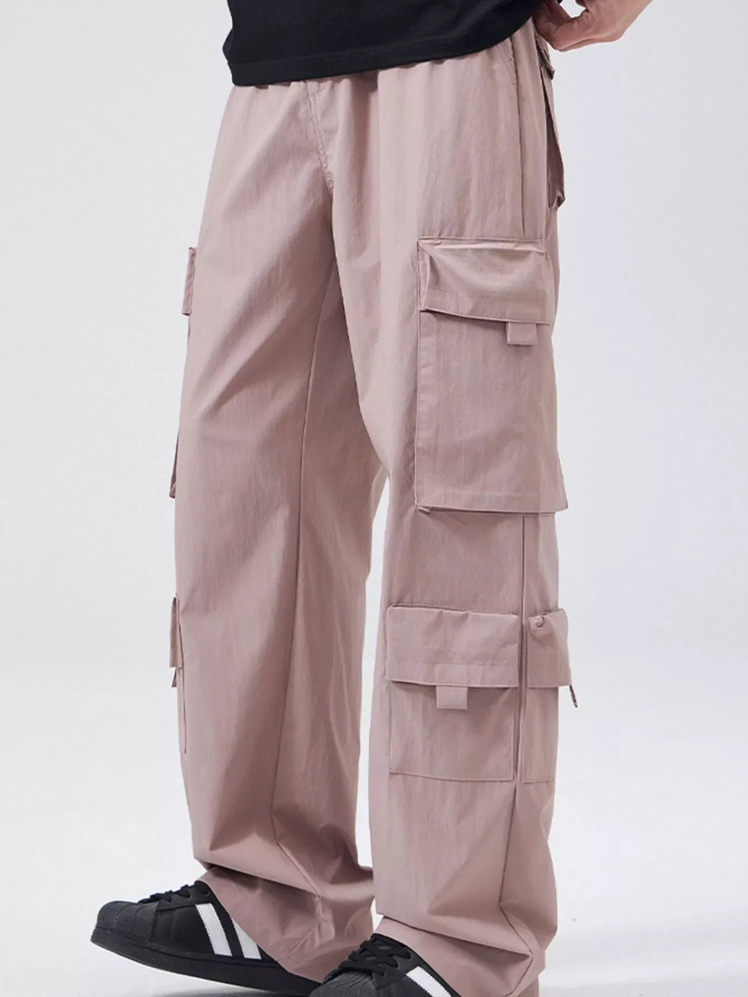 Men's Full Size Wide Leg Cargo Pants Plus Size