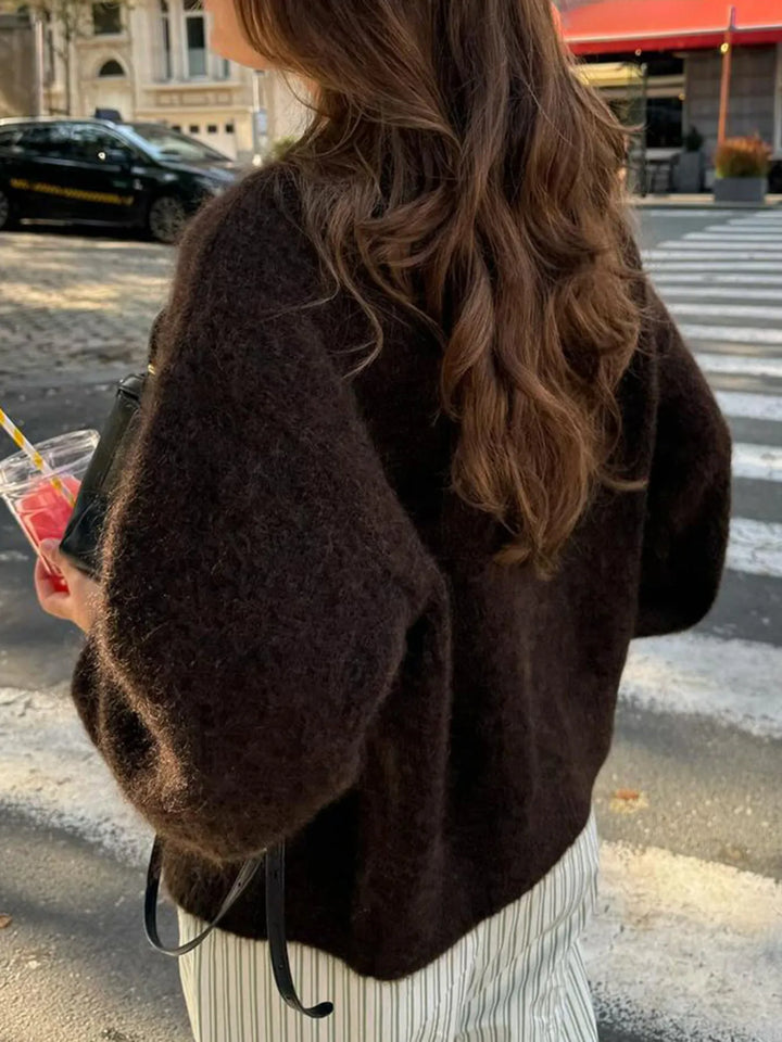 Button Down Long Sleeve Cardigan