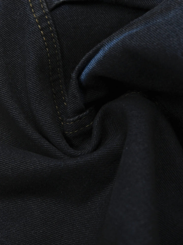 Men's Gradient Curved Jeans with Seam Detail