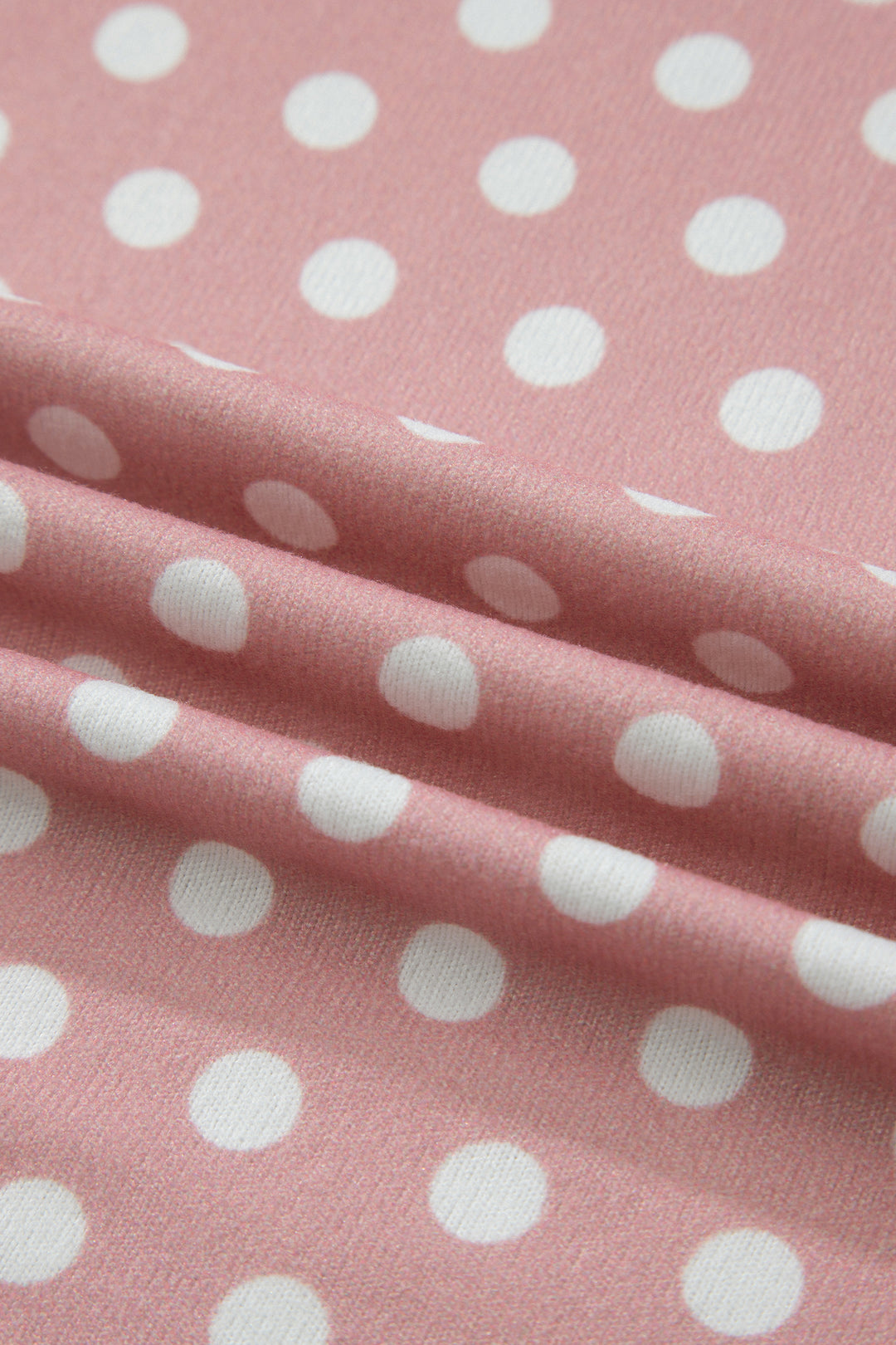 Pink Polka Dot Print Short Set