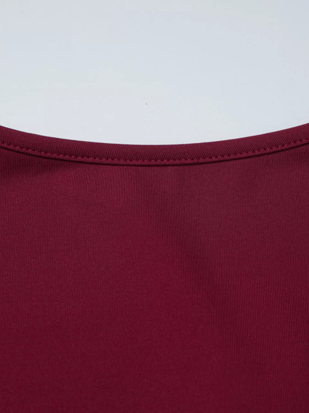 Sweetheart Neck Lace Trim Tie-Front T-Shirt