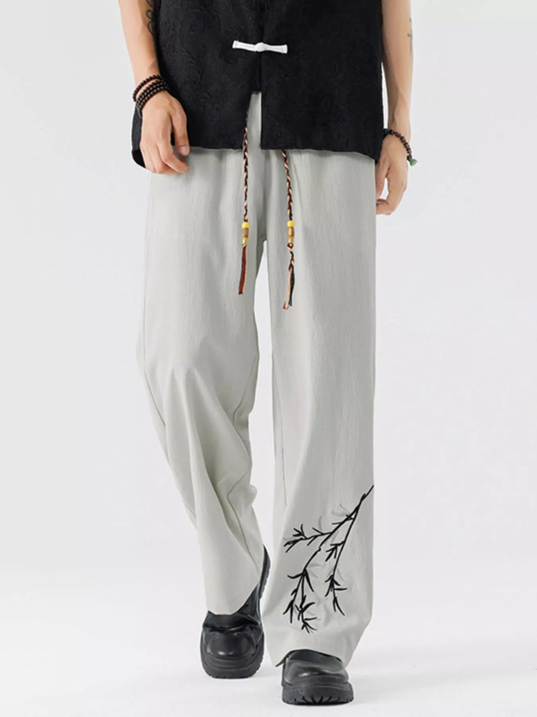 Men's Full Size Wide Leg Pants Plus Size
