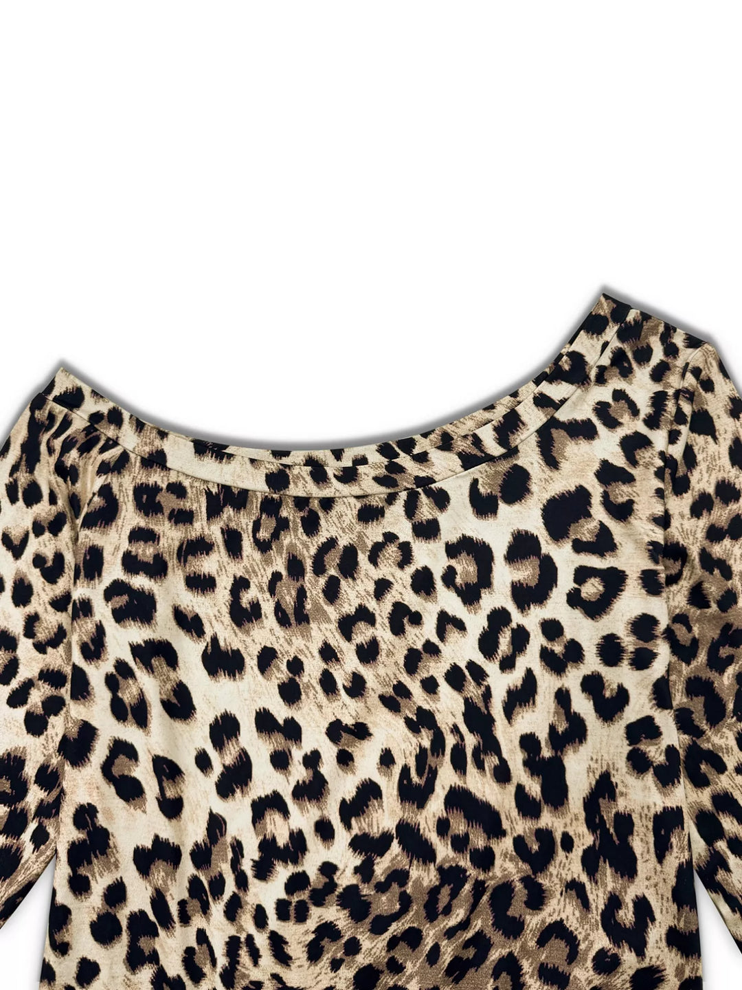 Leopard Print One-Shoulder Top and Pants Set