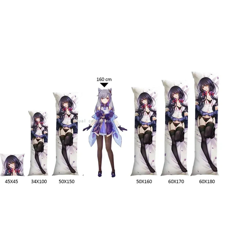Silver-Haired Femme Fatale Dakimakura – 2WAY Body Pillow Cover