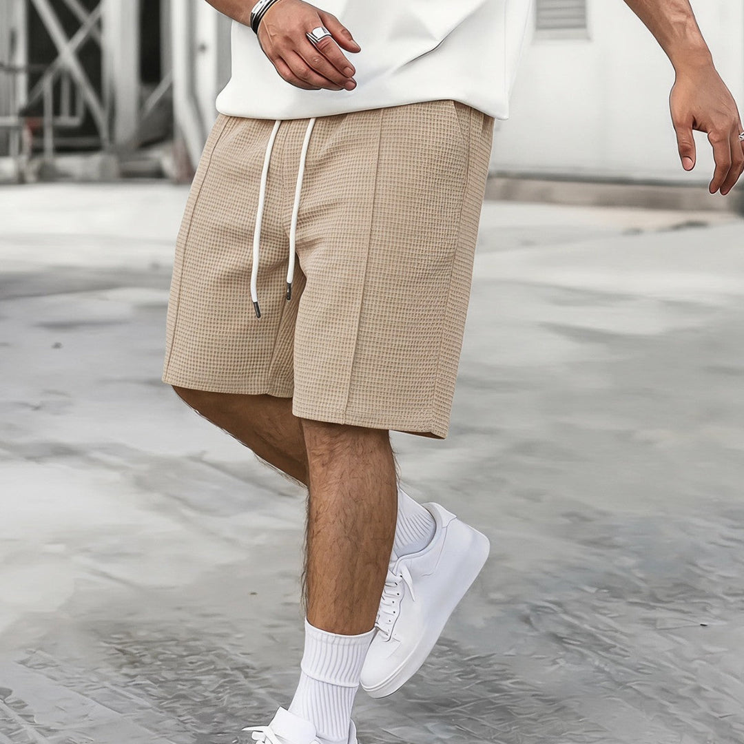 Mens Drawstring Loose-fit Athletic Shorts