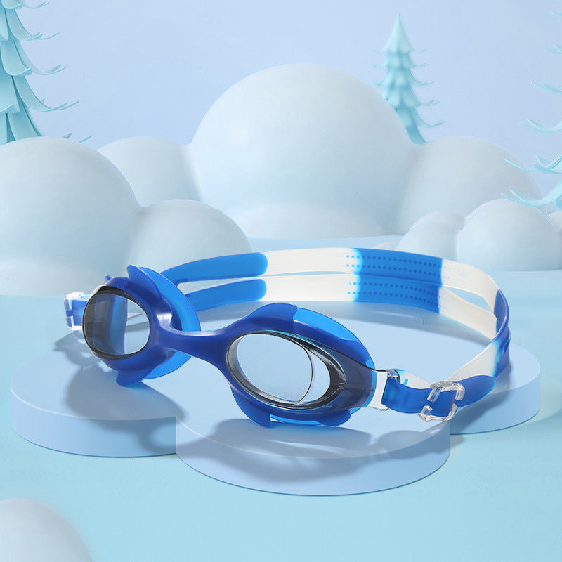 Children's Swimming Goggles Boys And Girls 3-12 Years Old Waterproof Swimming Goggles Anti-fog Transparent HD Diving Glasses