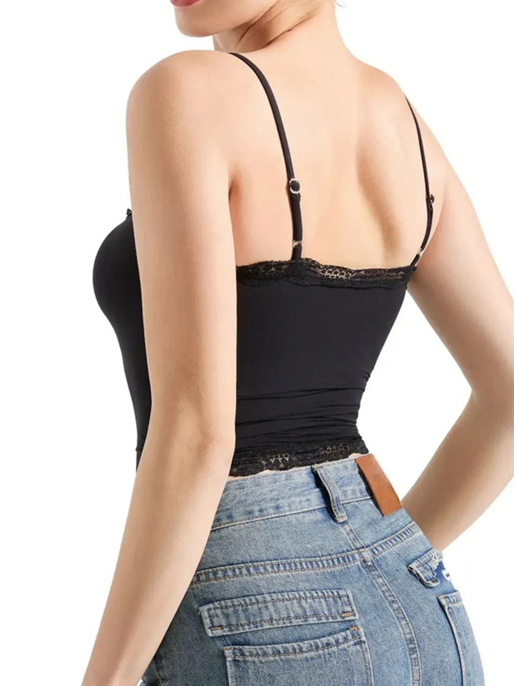 Lace Trim Cami Top