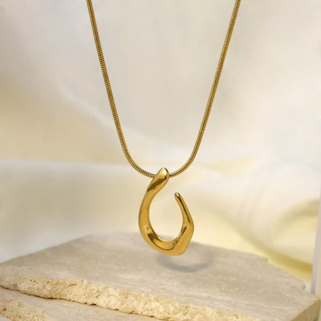 18K Gold-Plated Geometric Necklace