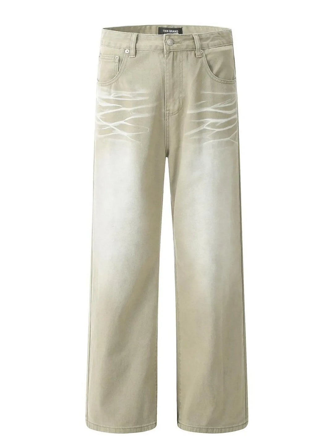 Men's Wide Leg Wash Jeans