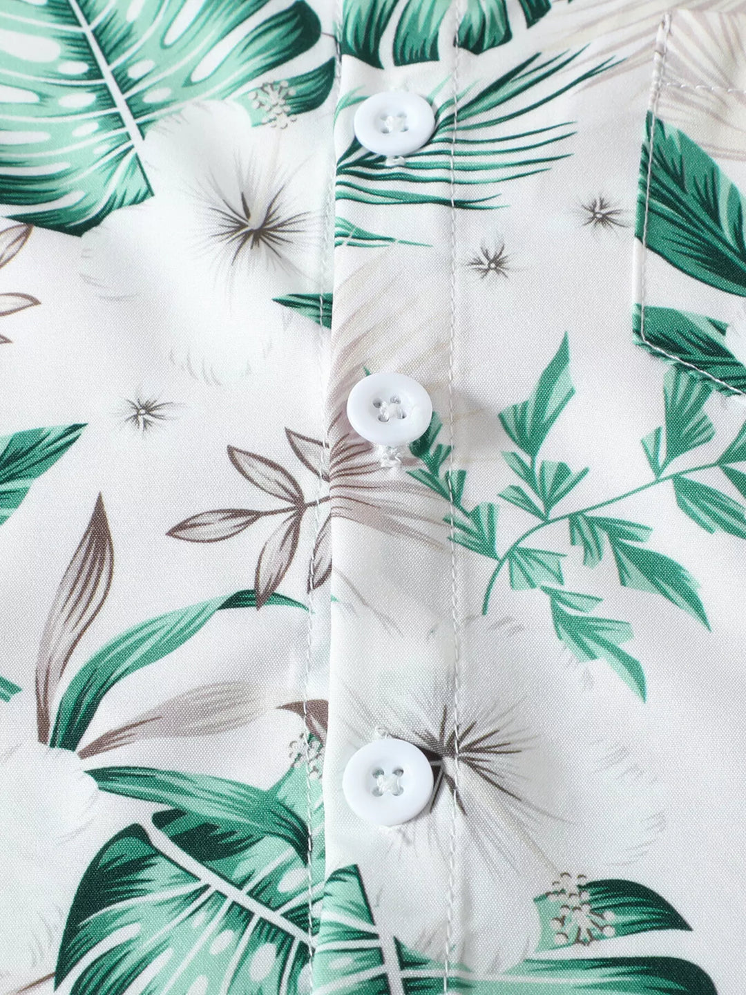 Children's Tropical Print Shirt and Shorts Set