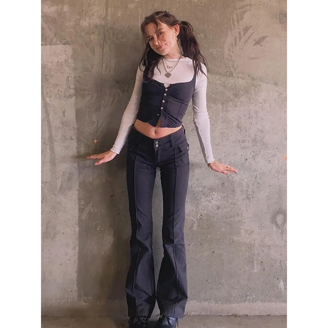 Slim Fit Flare Pants
