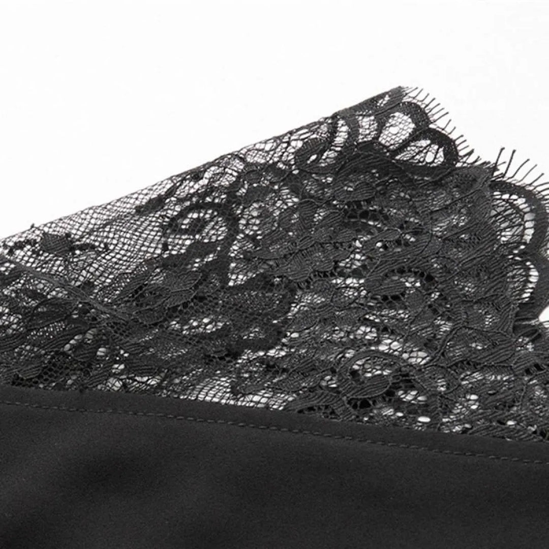 Women's Floral Lace Embroidery Cap Sleeve Blouse