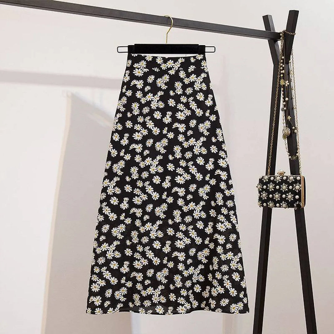 Floral Print Maxi Skirt