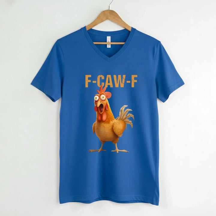 Funny F-Caw-F Rooster Unisex V-Neck T-Shirt