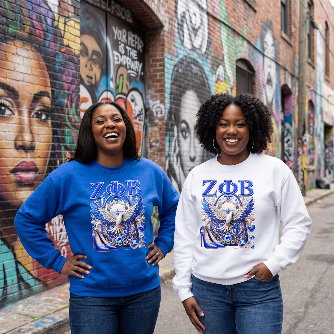 Z Phi B Dove & Diamonds Luxury Sweatshirt