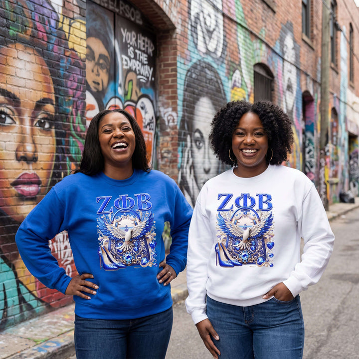 Z Phi B Dove & Diamonds Luxury Sweatshirt