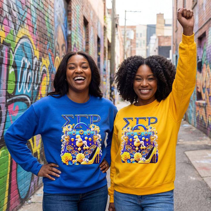 SGRho Poodle & Pearls Luxury Sweatshirt