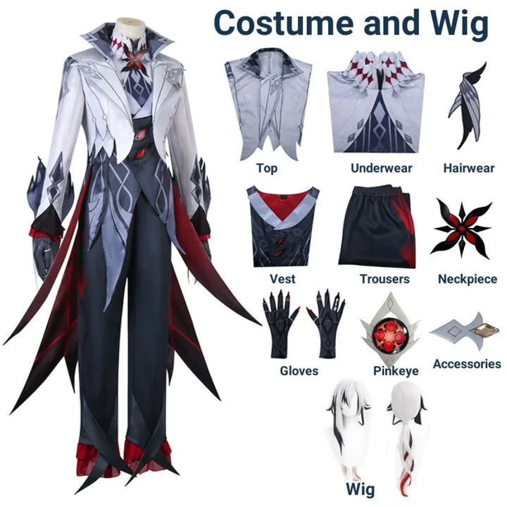 Arlecchino The Knave Cosplay – Genshin Impact Fatui Harbinger