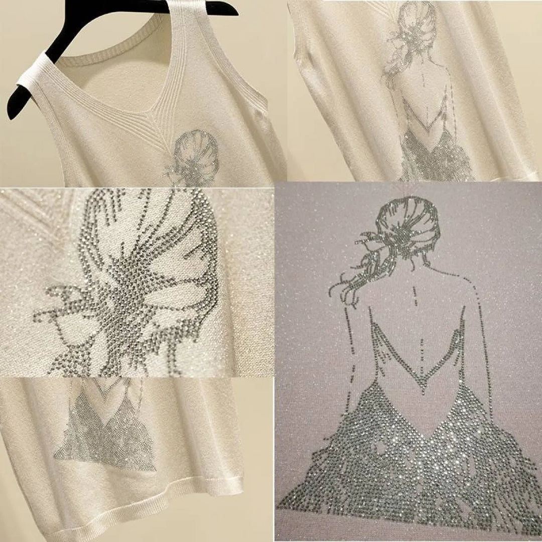 Glitter Print Tank Top