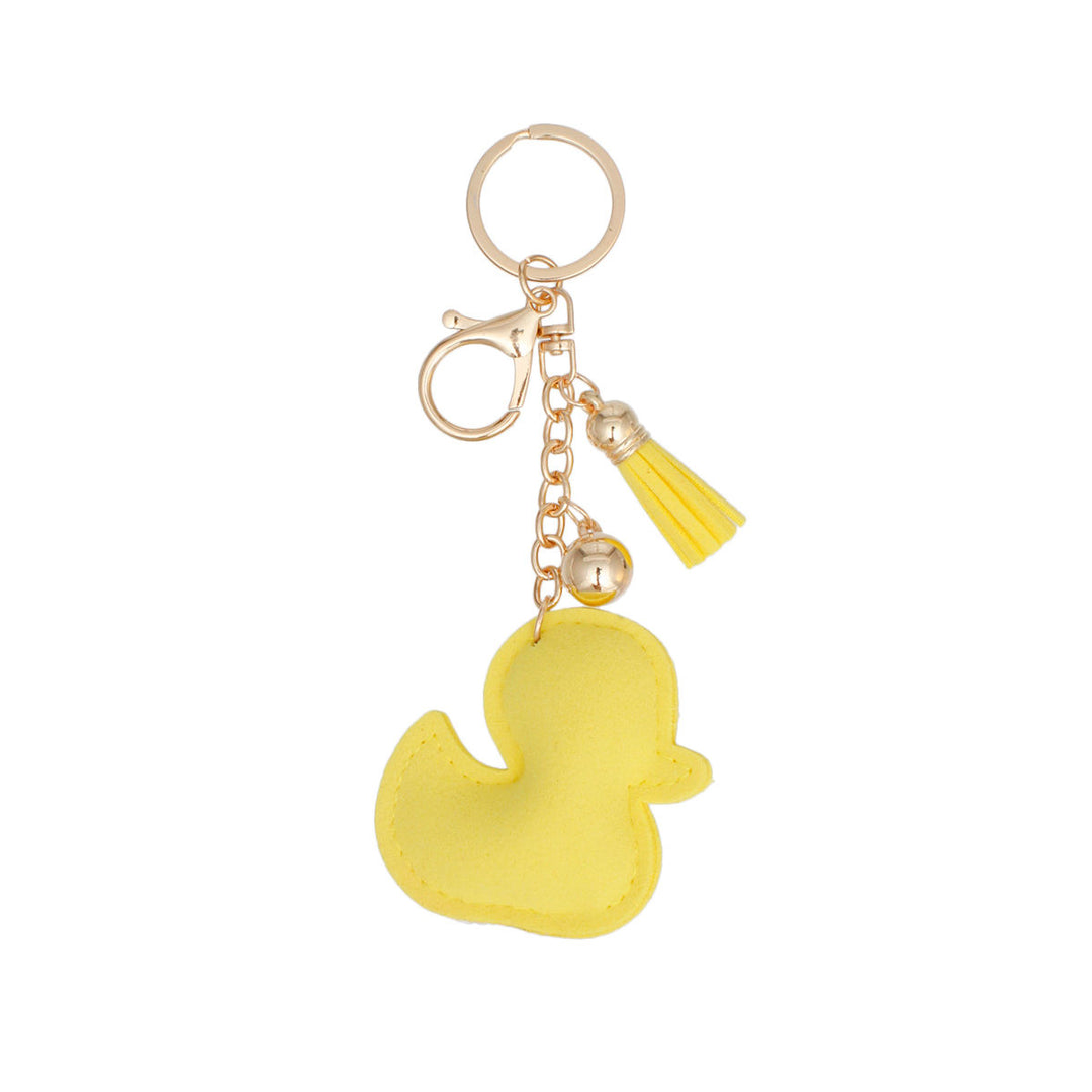 Keychain Cute Yellow Ducky Rhinestone Bag Charm