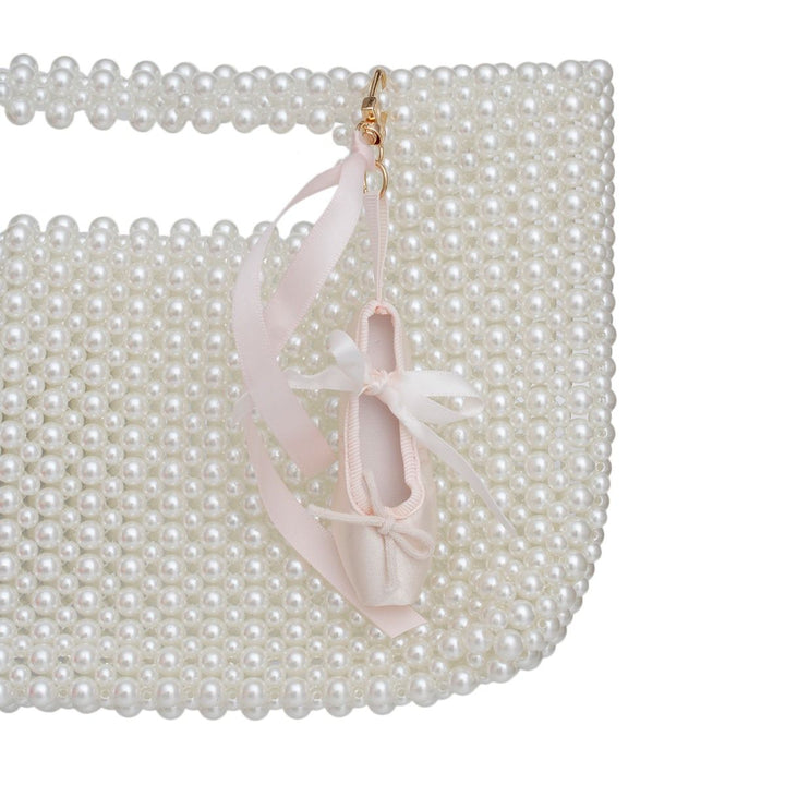 Keychain Clip Pink Ballet Pointe Shoe Purse Charm