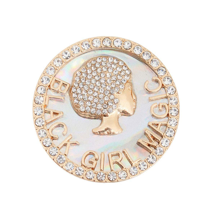 Gold Black Girl Magic Pop Socket