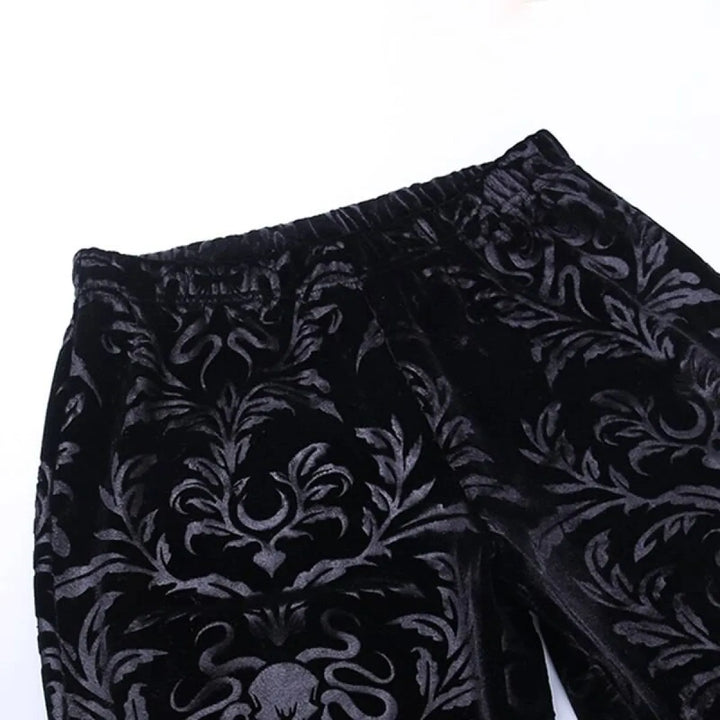 Gothic Chic Flared Pants