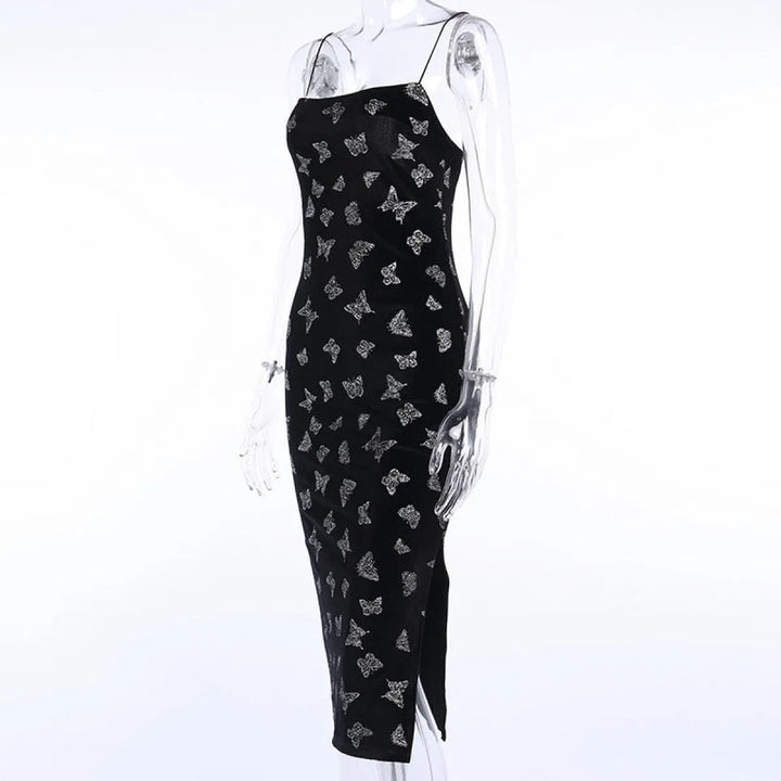 Black Gothic Lolita Midi