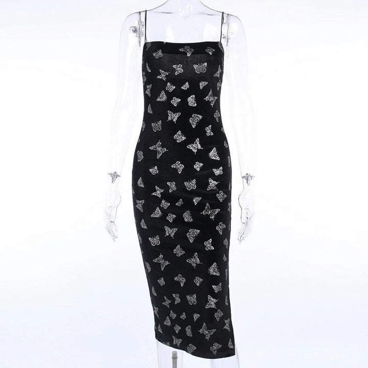 Black Gothic Lolita Midi