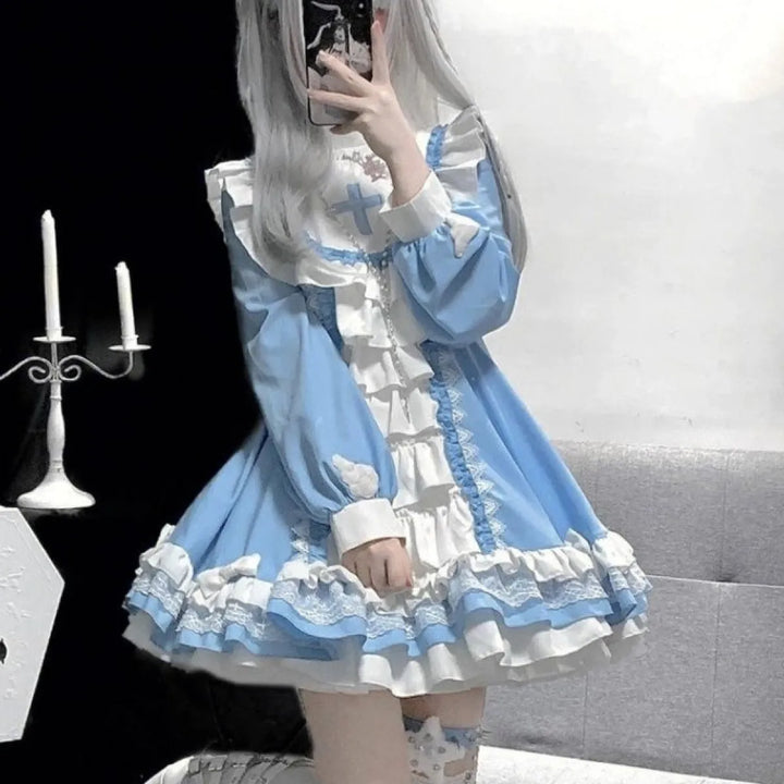 Gothic Lolita Ruffle Dress